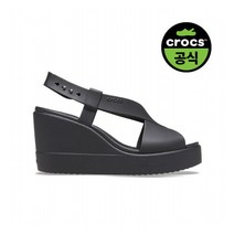 [크록스] 공식 여성 CROCS BROOKLYN HIGH WEDGE W BLK (20SWW
