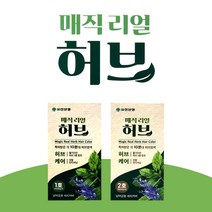 유한 매직리얼허브 10분대 허브염색약 새치커버, 1호 자연흑갈색, 1개