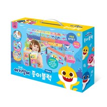 핑크퐁 아기상어 종이 블럭 유아동 종이벽돌 선물용 패키지