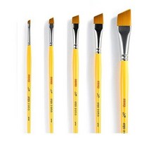 [IL∃7] 바바라 톨 페인팅 붓 사선 2950 5본조 유화 네일아트 수채 아크릴 포크_E∃8260eA, ∠본상품, 기본⊙옵