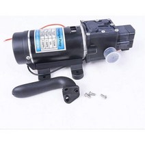 다이어프램펌프 가압 모터 DC 12V 120W 130PSI 10L Min 농업용 전기 워터 펌프 검정색 마이크로 고압 다이어프램 물 분무기 세차, 24V 자동 스위치