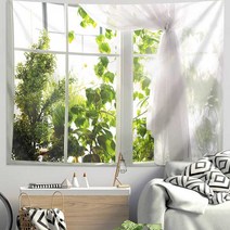 벽장식 가로버젼 창문가리개 초대형액자 침실 천 배경, 0450가로150 높이 200 cm