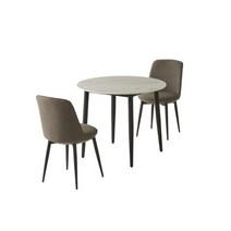 [까사미아] 브로도 세라믹 원형테이블 900세트_체어2EA 포함, 단일옵션