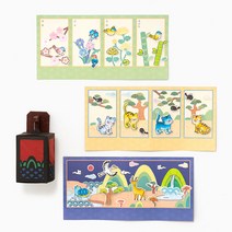 율아트 민화 십장생 사군자 병풍 화첩 만들기 세트 우리아이 창의력 발달 DIY 키트