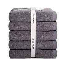 르바름 호텔수건 180g 5매 송월타올 30수 코마사 타월, 03.그레이_5매(리본포장)