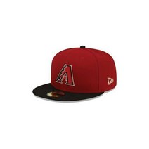 뉴에라 59Fifty Arizona Diamondbacks ALT 3 Fitted 모자 (Black/Brick) MLB 캡