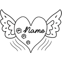 묘비 비석 맞춤형 애완동물 기념석 개 이름 사랑 발 인쇄 조각 마커 플라크 묘석 분실 선물