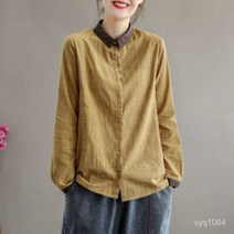 TANC 여성 린넨셔츠 남방 간절기 블라우스 원피스 루즈핏