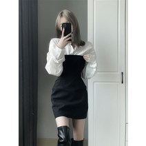셔츠 원피스 데님 원피스 손나은 상견례룩 랩 셔츠 코트 루즈핏 사랑의이해 긴팔 프렌치
