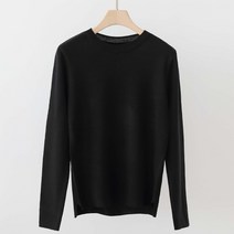 제니트 여성용 로베 언발 라운드넥 베이직 긴팔 니트 n1748