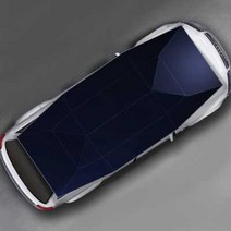 자동차 루프탑 텐트 야외 캠핑 차박 새로운 양산 자동 간이 차고 개폐식 캐노피 썬 스크린 커버 모바일 접이식 주차 창고, 4.6m 감청색 반자동2f8