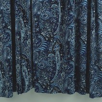 원단대장 프린트 원단 폴리스판 자가드 스판 패턴 의류용 블루 페이즐리