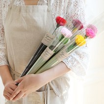 카네이션 비누꽃 한송이포장, 연핑크