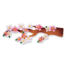 ♥GO질라mall♥펠트 벚꽃가지 (45X15cm) 환경꾸미기재료 교실꾸미기 펠트플라워 펠트꽃 꾸미기놀이 교실꾸미기재료♥ＧОÐＺｉĿŁА몰♥