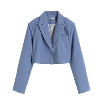 여성 바지정장세트 우영우정장 키작은 빅사이즈 정장바지 가을 블레이저 세트 여성 투피스 의상 긴팔 짧은 코트 자르기 재킷과 긴 정장 바지 조각