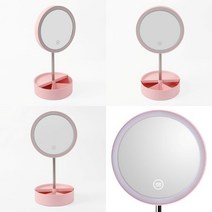 LED 회전수납 조명거울 호텔욕실거울 탁상형거울