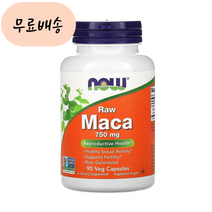 나우푸드 마카 750m.g 90배지개 마카뿌리, 1개, 90개