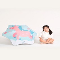 아이다움 키즈 안전 우산 유니콘 유아 아동 사고 방지 빛 반사 띠 자외선 차단 어린이 캐릭터 양산