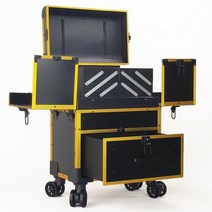 알루미늄 대용량 접이식 다층 여행 전체 메이크업 아티스트 뷰티 매니큐어 가방 트롤리 케이스 화장품 보관함