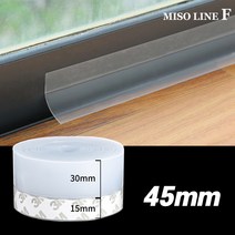 미소라인F 방풍차단 실리콘테이프 5M길이 문풍지 해충차단 25mm 35mmm 45mm, 대폭(45mm), 5개