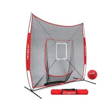 야구 타격 연습 그물 네트 세트 투수 훈련용 피칭망 티볼 야외 그물망 용품, 레드 블로킹 타깃 상자