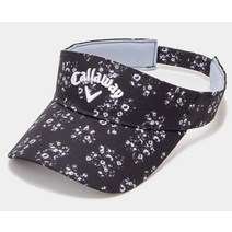 캘러웨이 2023 남성 골프 선바이저 캡 모자 플라워 픽셀 C23191114 선캡 썬캡, 블랙
