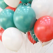 파티해 천장장식 펄풍선(헬륨효과)세트-크리스마스 3색세트