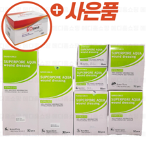 바디헬스케어 슈퍼포아 아쿠아 + 알콜솜(사은품) 멸균 방수 드레싱 밴드, 5cm x 7cm (25매/벌크)