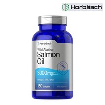 호바흐 알래스카 연어 오일 3000mg 180소프트젤 Alaskan Salmon Oil 살몬 기름 EPA DHA 오메가3 Horbaach