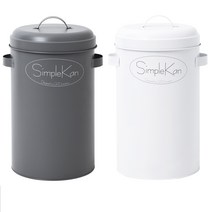 키펙스 심플캔 종량제 휴지통 10L, 그레이, 1개