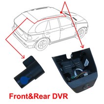 4K블랙박스블랙박스카메라 자동차 와이파이 DVR 대시 카메라 BMW X1/X6/X5/X6 M135i/5 시리즈/ 430, [02] Front and Rear DVR