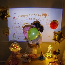 미니빔 프로젝터 홈파티 생일파티+필름 1개, 풍경1_생일1