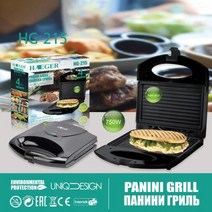 휴대용 샌드위치 메이커 750W 가정용 빠른 아침 식사 붙지 않는 푸드 프로세서 햄버거 계란 튀김 파니니 기계, as pic+EU