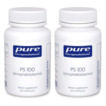 퓨어인캡슐레이션 PS 100 (포스파티딜세린) 캡슐 글루텐 프리, 60개입, 2개