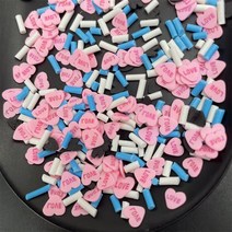 60g 하트 귀여운 믹스 Polymerclay 어린이 점토 뿌리 Diy/공예 Diy 만들기/네일 아트/스크랩북 장식/공예 필러, [02] 150g 5mm H3