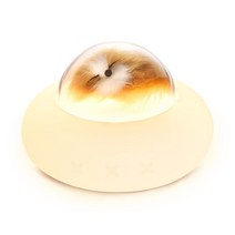 DALANG 귀여운 UFO 실리콘 무드등 수면등 캠핑조명 고양이 강아지, 강아지/dog