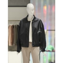 ab.f.z [ab.f.z] 인조가죽 밴딩 점퍼 (AAW4HU02J)