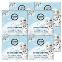 해피바스 퓨어 코튼플라워 퍼퓸 비누, 90g, 8개