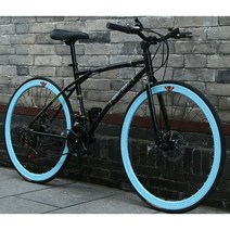 초경량 입문로드자전거 산뜻한 색감 남여 싸이클 자전거, 신상24단40나이프블랙블루