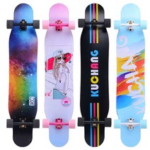 입문용 롱보드 댄싱 롱보드 스케이트보드 초보자 보드, E