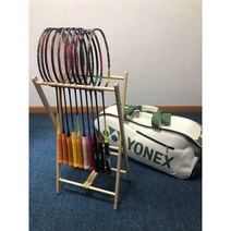 라켓거치대 우드 원목 보관대 진열대 정리대 수납, 호두 라켓 스탠드