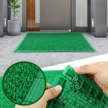 논슬립 조립식 인조잔디 빌딩입구 발매트 학교입구 쿠션감 심플함 먼지제거 빌딩로비용 가성비갑, 테잔디매트 중