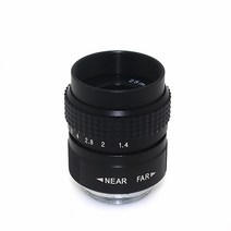 캠코더렌즈 카메라렌즈 메가 픽셀 C 마운트 1MP 25mm 수동 조리개 렌즈 HD CCTV 보안 DSLR 카메라 F1.4 1/2, 02 Silver