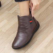 제이슈 소가죽 기모안감 캔타 앵클부츠 3cm