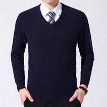남자니트 2022 겨울 가을 두꺼운 30 양털 스웨터 브이넥 솔리드 무지 풀오버 후드 A43 P48 레드 4995370626