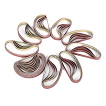 전동샌더 사포50 개/대 연마 샌딩 벨트 밴드 10x330mm 샌더 파일 도구 목재, 한개옵션0