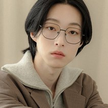 남녀공용 오버사이즈 메탈 안경테 여자 남자 블루라이트 차단 안경