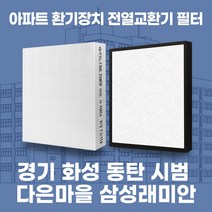화성시 동탄 시범다은마을삼성래미안 아파트 환기시스템 전열교환기 필터 H13등급 공동구매, 기본세트(헤파1+프리2)