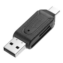 카드리더기 usb sd card 1/2pcs 미니 OTG USB2.0 타입 C 메모리 카드 리더기 고속 480M, 01 1 pc