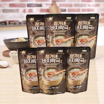 정가네 바지락국 500g x 6팩 국내산 바지락 술안주 해장국 즉석국 즉석탕, 단품